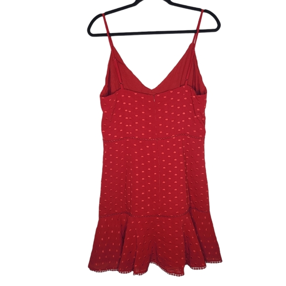 Keepsake The Label Deep Love Polka Dot Crimson Red Dress 30180661 Large NWT - Picture 3 of 11